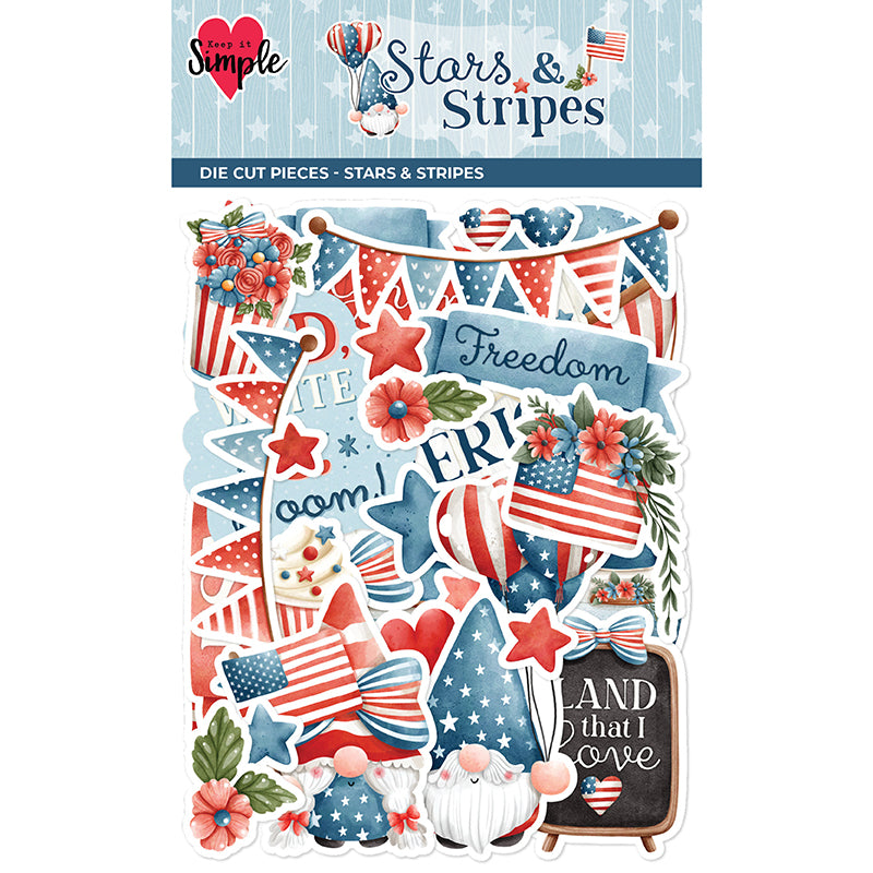 Stars & Stripes - Die Cut Pieces - Stars & Stripes