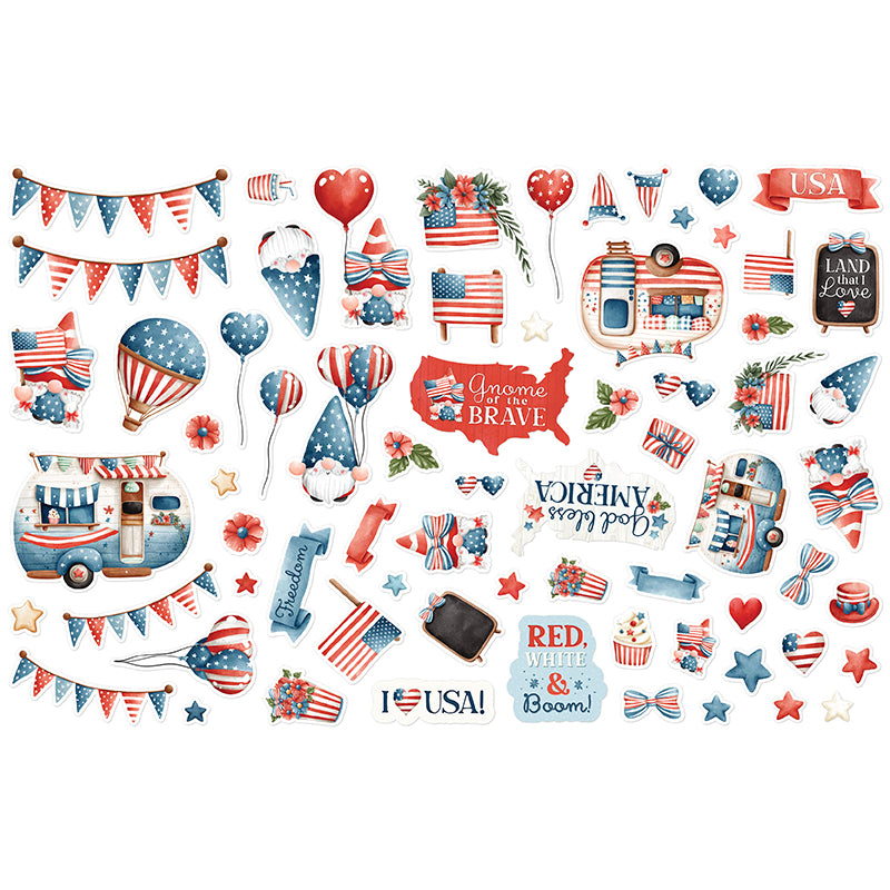 Stars & Stripes - Die Cut Pieces - Stars & Stripes