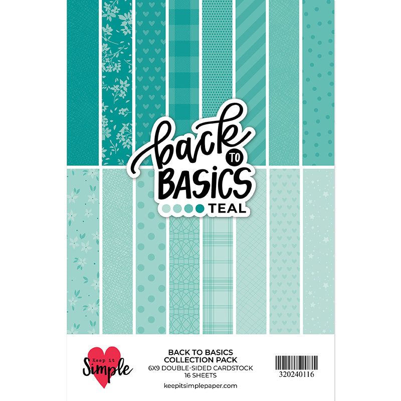 Back To Basics - 6x9 Paper - Teal    Coming Soon