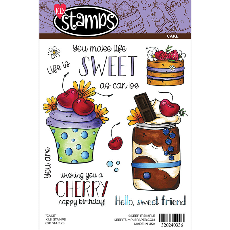 Cake 6x8 Stamp Set
