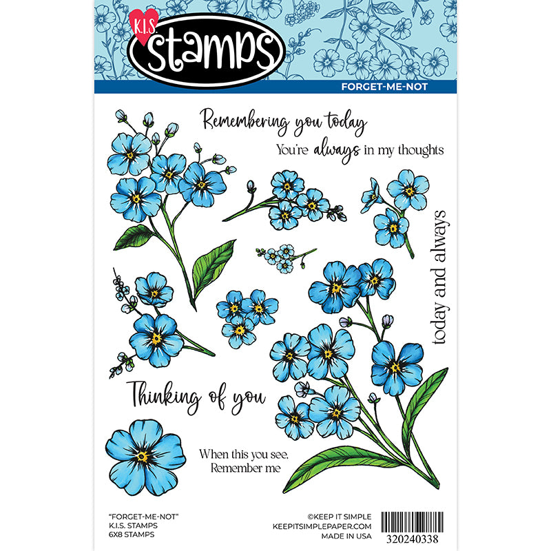 Forget-Me-Not 6x8 Stamp Set