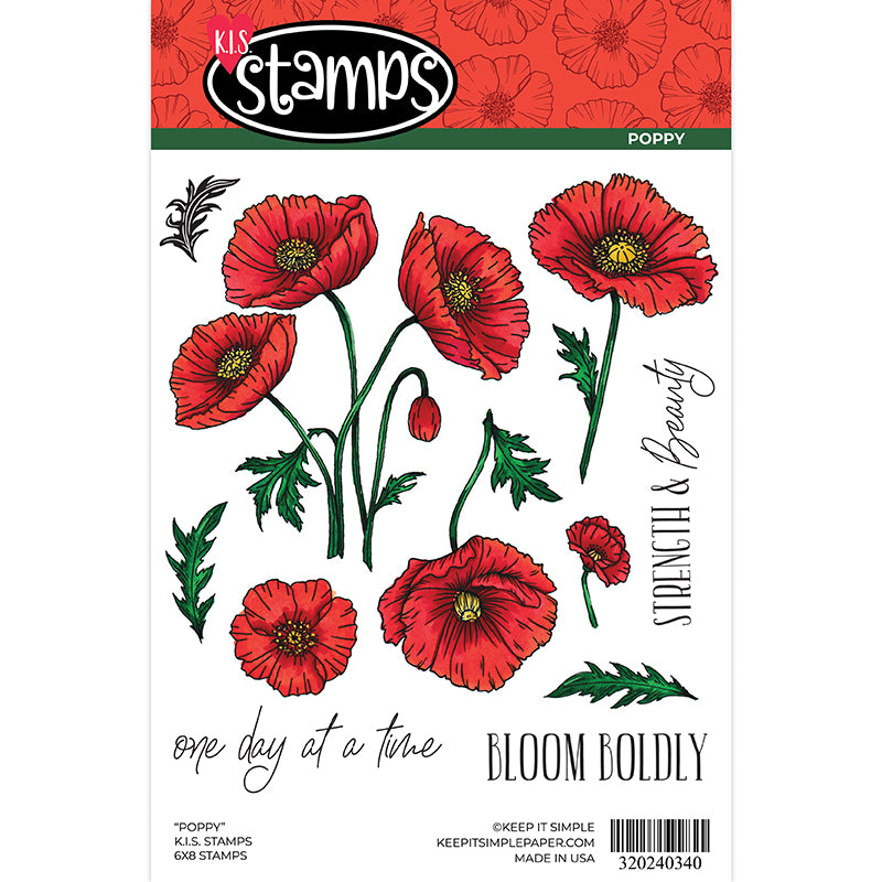 Poppy 6x8 Stamp Set