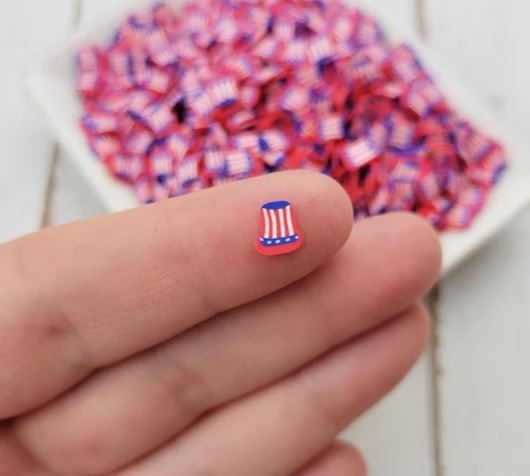 Polymer Clay - RWB Uncle Sam Hat 