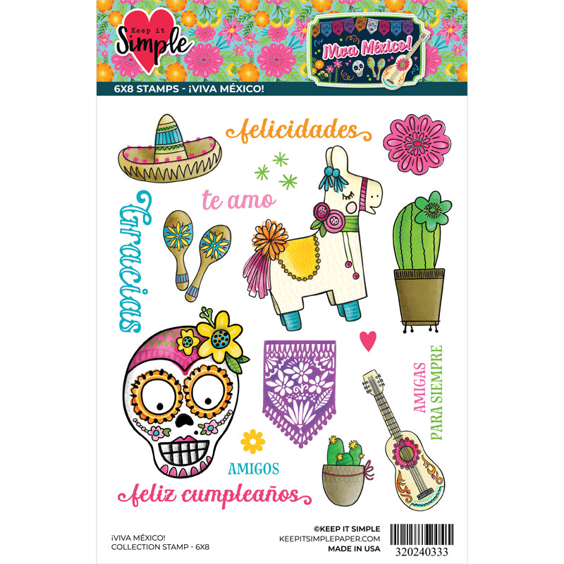 ¡Viva México! 6x8 Stamp Set - Releases September 4th