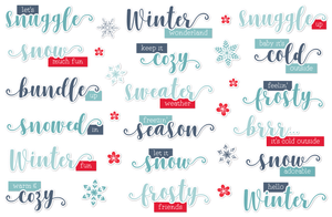 Snow Day - Die Cut Pieces - Words & Phrases