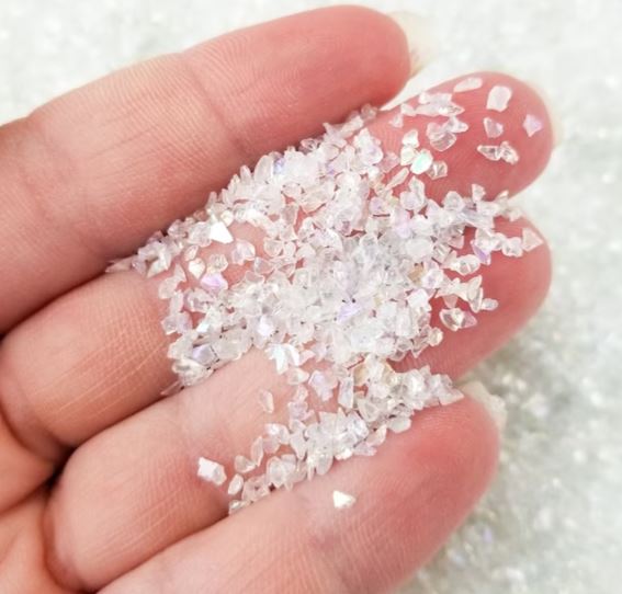 Fine Crushed Glass - Snow White