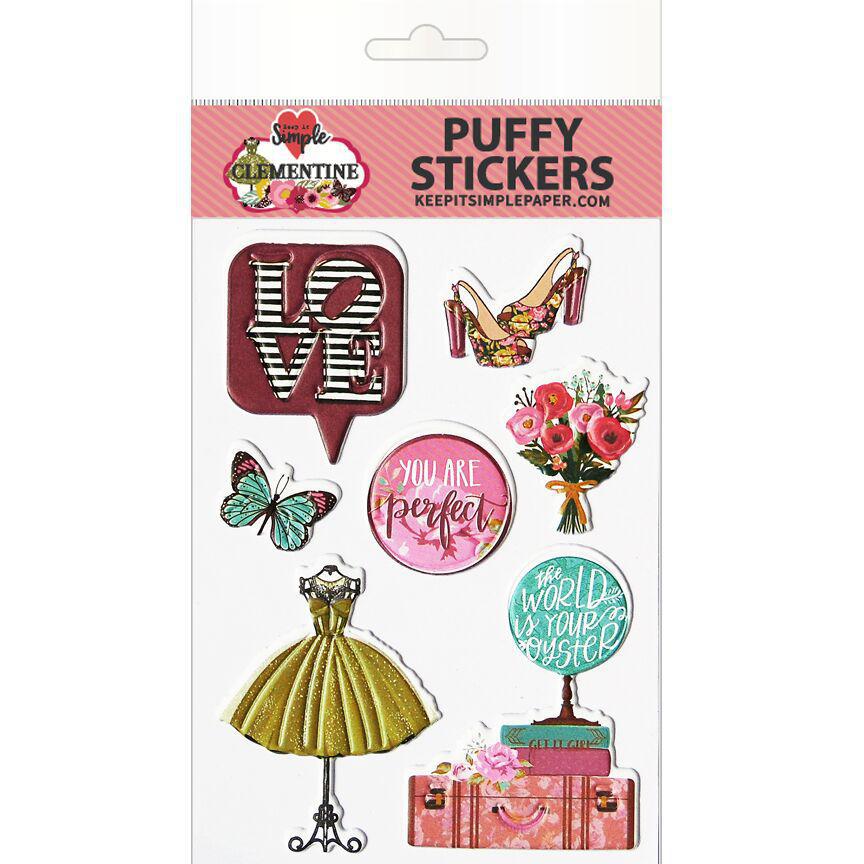 Clementine - Puffy Stickers
