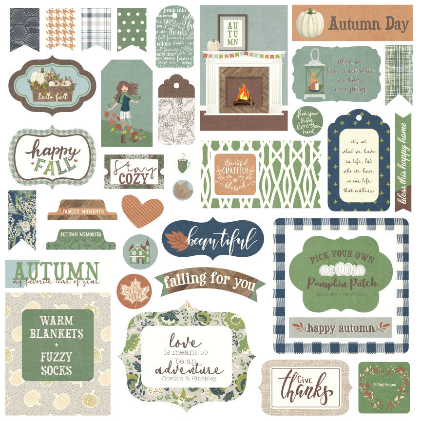 Farmhouse Fall - Die Cut Pieces - Falling For You