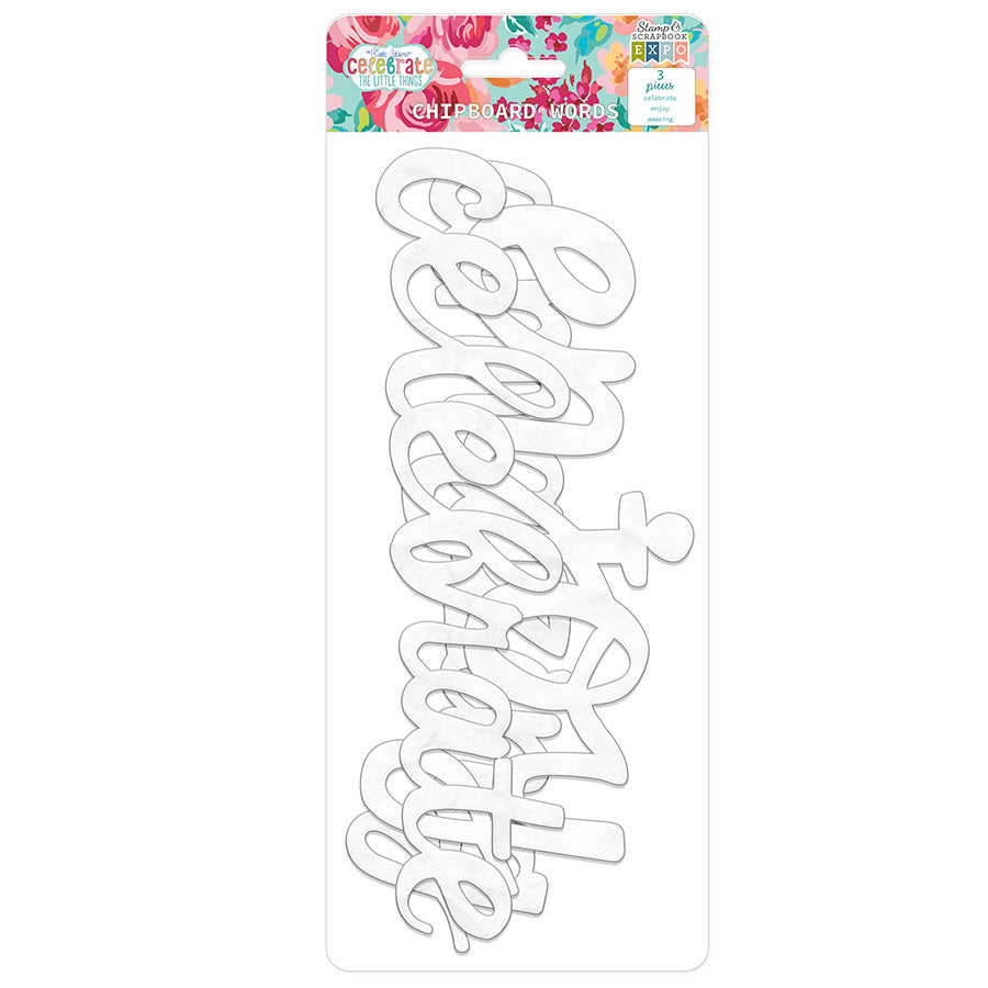 Celebrate The Little Things - Chipboard Words