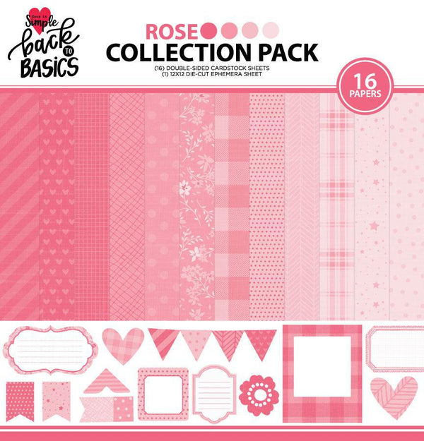 Back To Basics Ruby Collection - 12x12 Paper Pack - Keep It Simple