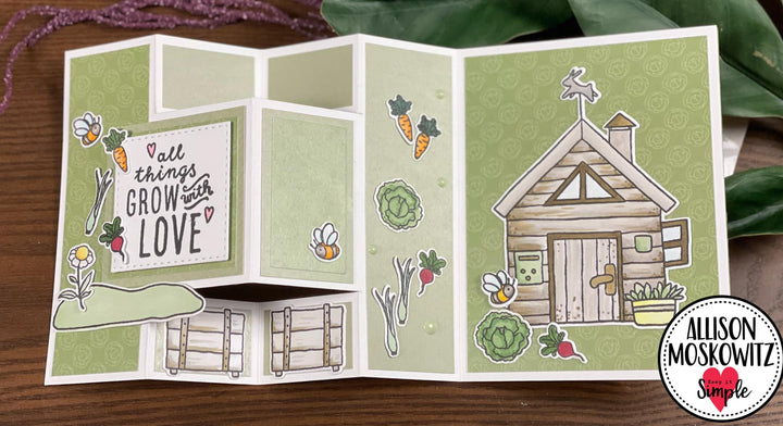 Bunny Season - Collection Stamp - 6x8 Love Grows Here