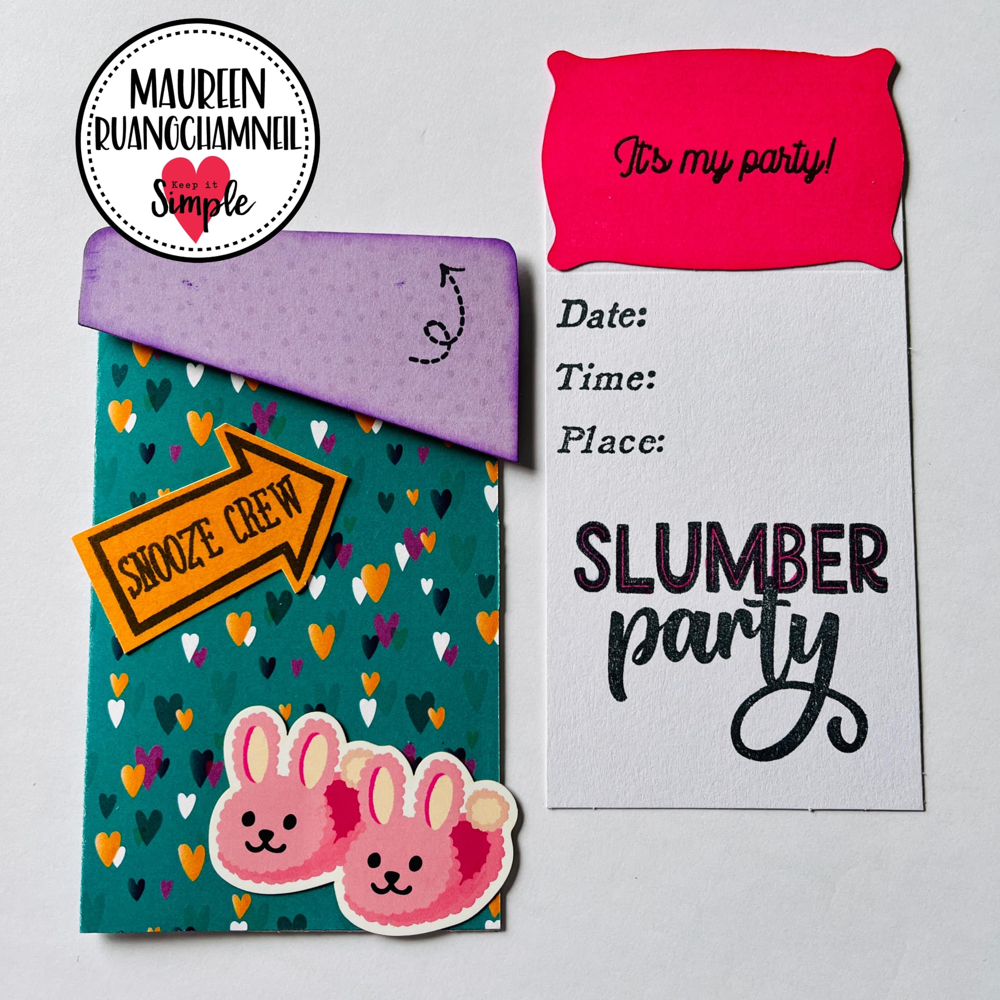 Pajama Party - Collection Stamp - 6x8 - Keep It Simple Paper Crafts