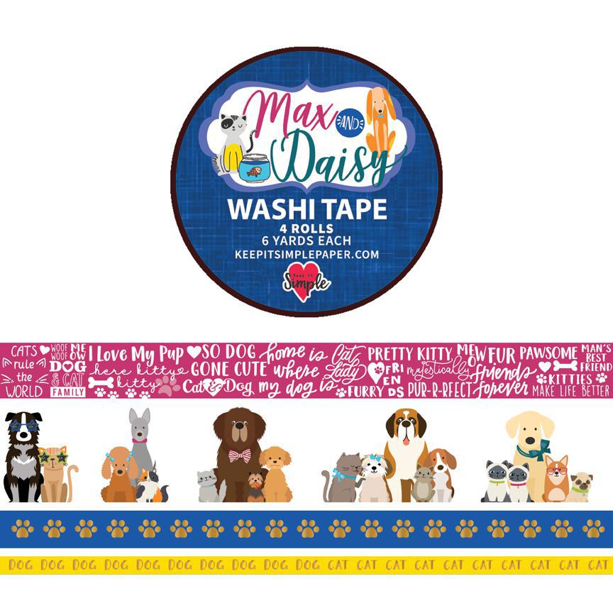 Max & Daisy Washi Tape 4 pack