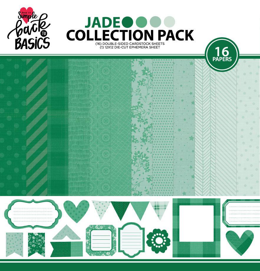 Back To Basics Jade Collection - 12x12 Paper Pack - Keep It Simple