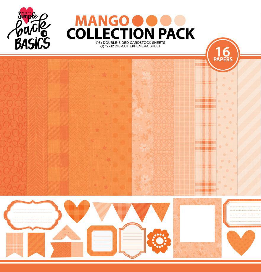 Back To Basics Mango Collection - 12x12 Paper Pack
