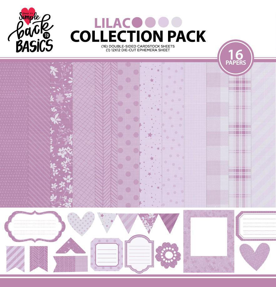 Back To Basics Lilac Collection - 12x12 Paper Pack - Keep It Simple Paper  Crafts