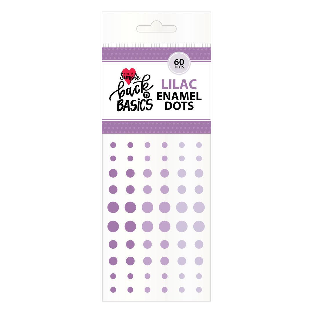 Back To Basics Lilac Enamel Dots