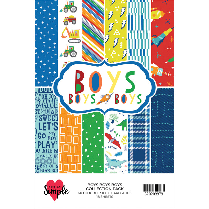 Boys Boys Boys Collection - 6x9 Paper Pack