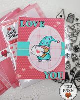 Back To Basics Rose Enamel Hearts