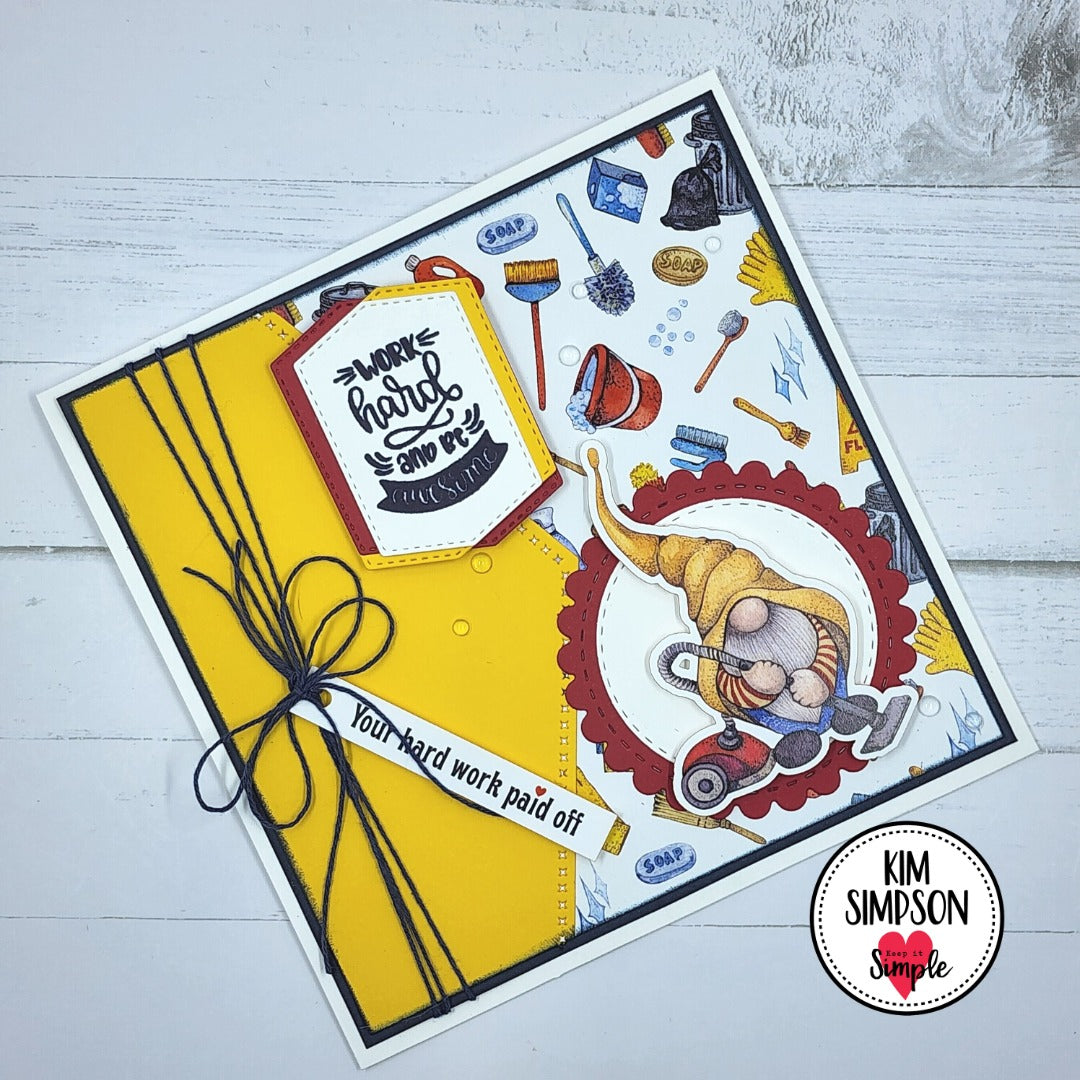 Chore Gnomes - Collection Stamp - Spring Cleaning 6x8