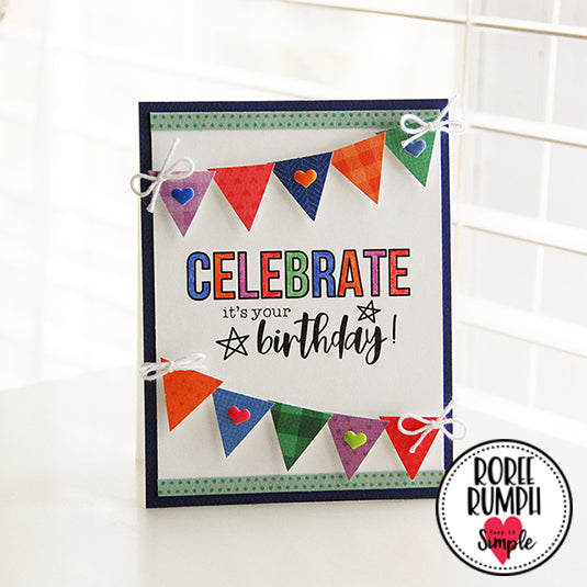 Back To Basics - Sentiment Stamp - Birthday - Keep It Simple Paper Crafts