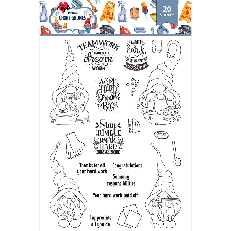 Chore Gnomes - Outline Die - Work Hard