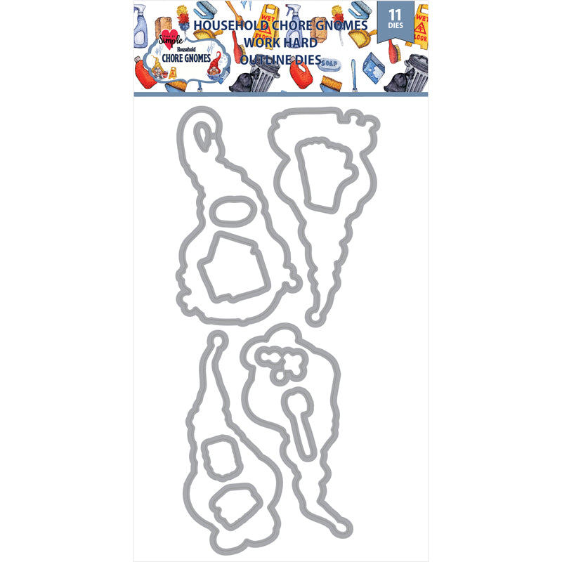Chore Gnomes - Outline Die - Spring Cleaning