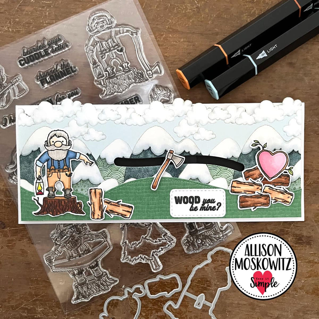 Lumberjack - Collection Stamp - 6x8