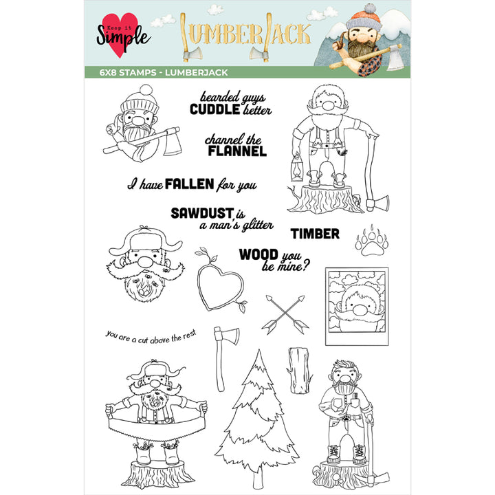 Lumberjack - Collection Stamp - 6x8