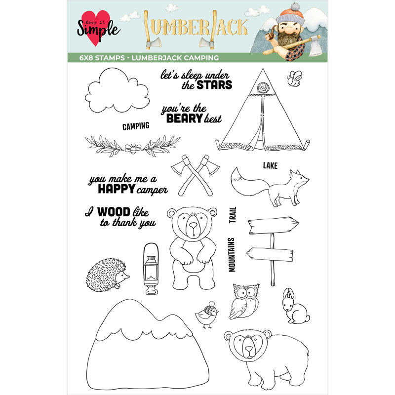 Lumberjack - Collection Stamp - 6x8 Camping
