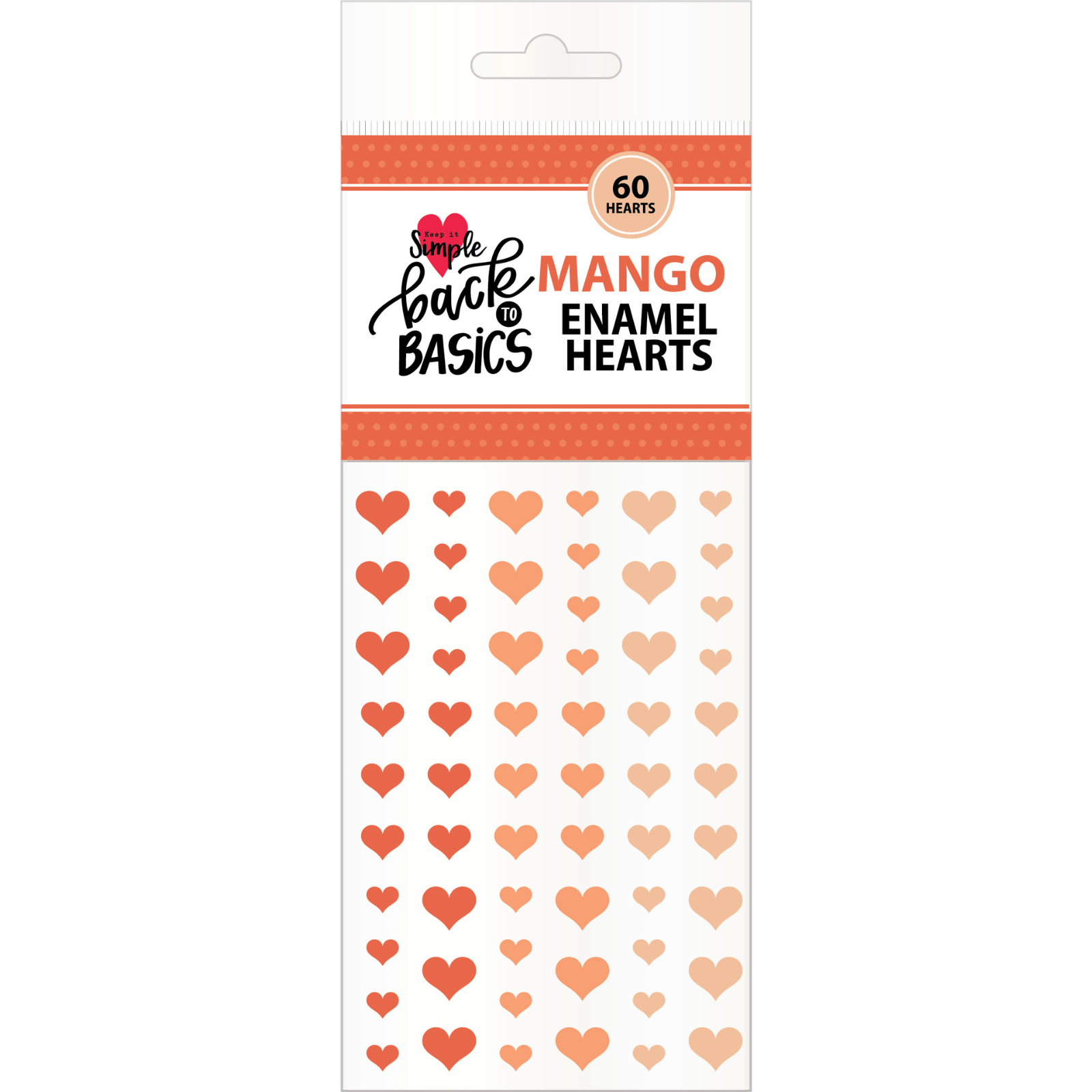 Back To Basics Mango Enamel Hearts