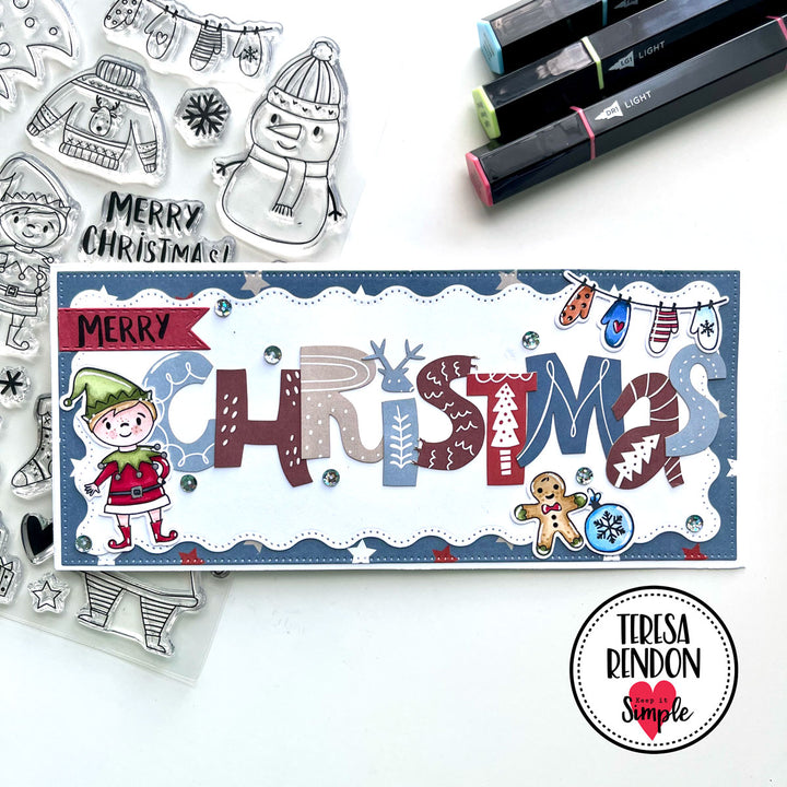 Scandinavian Christmas - 6x9 Cardstock