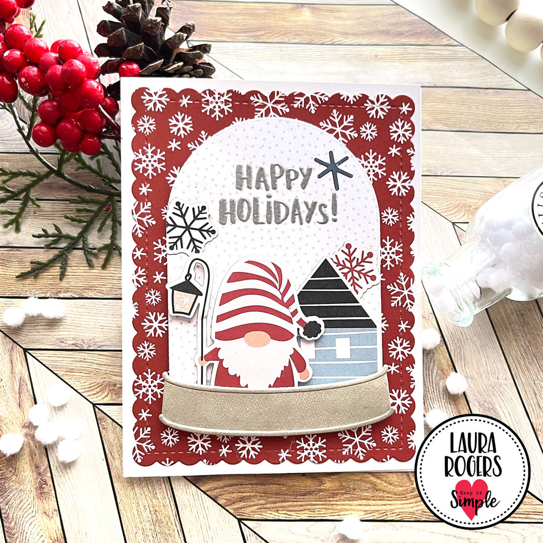 Scandinavian Christmas - Gnomes - 6x8 Stamp
