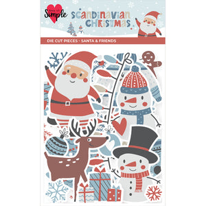 Scandinavian Christmas - Santa & Friends - Die Cut Pieces
