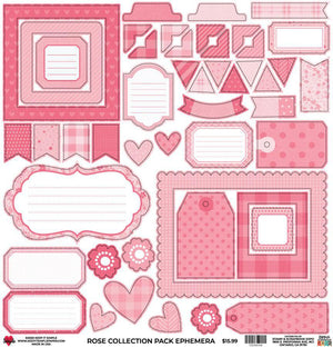 Back To Basics Rose Collection - 12x12 Paper Pack