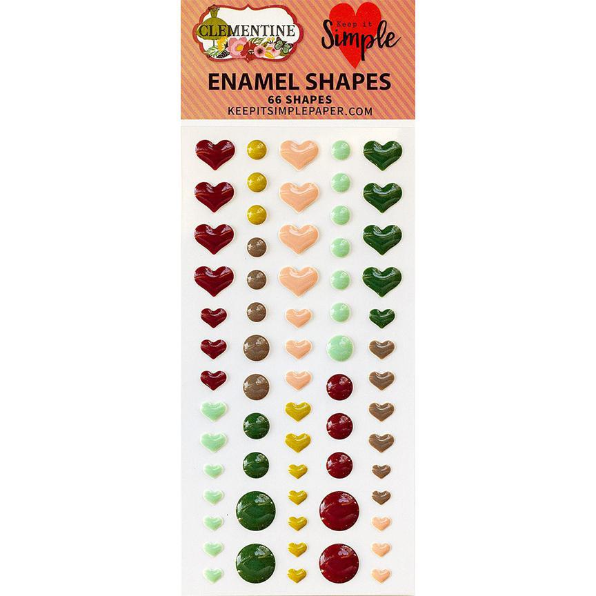 Clementine - Enamel Shapes