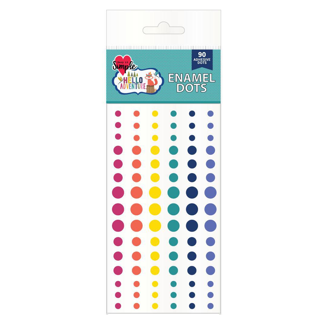Hello Adventure Enamel Dots
