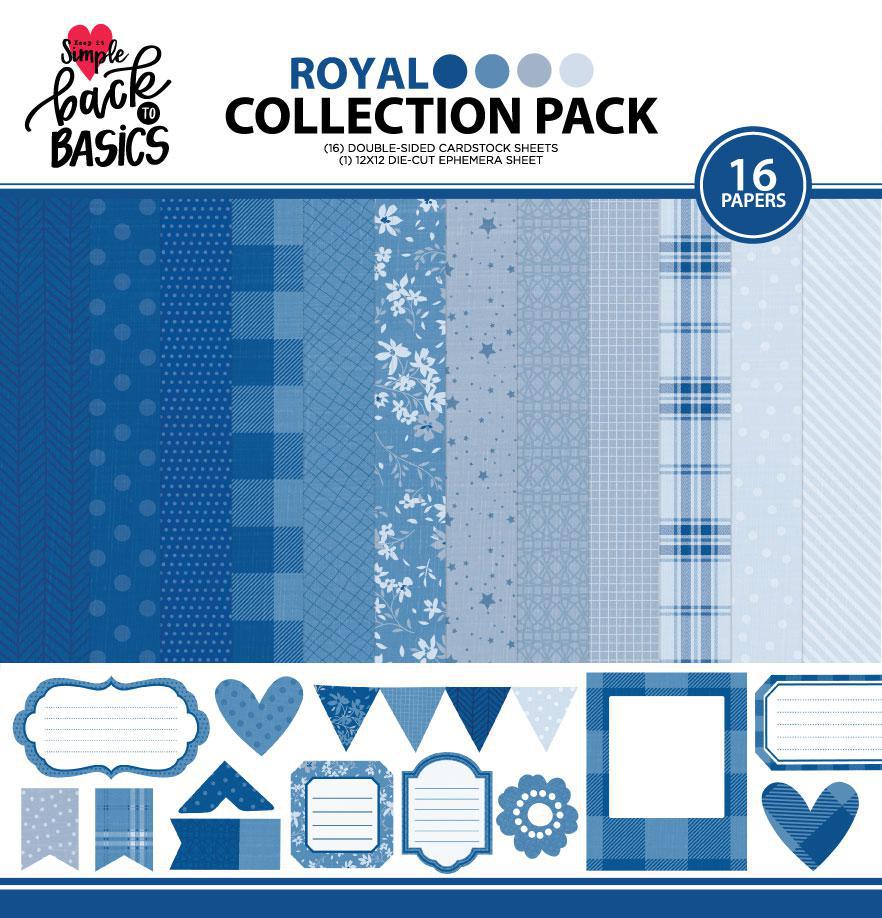 Back To Basics - 12x12 Paper - Royal