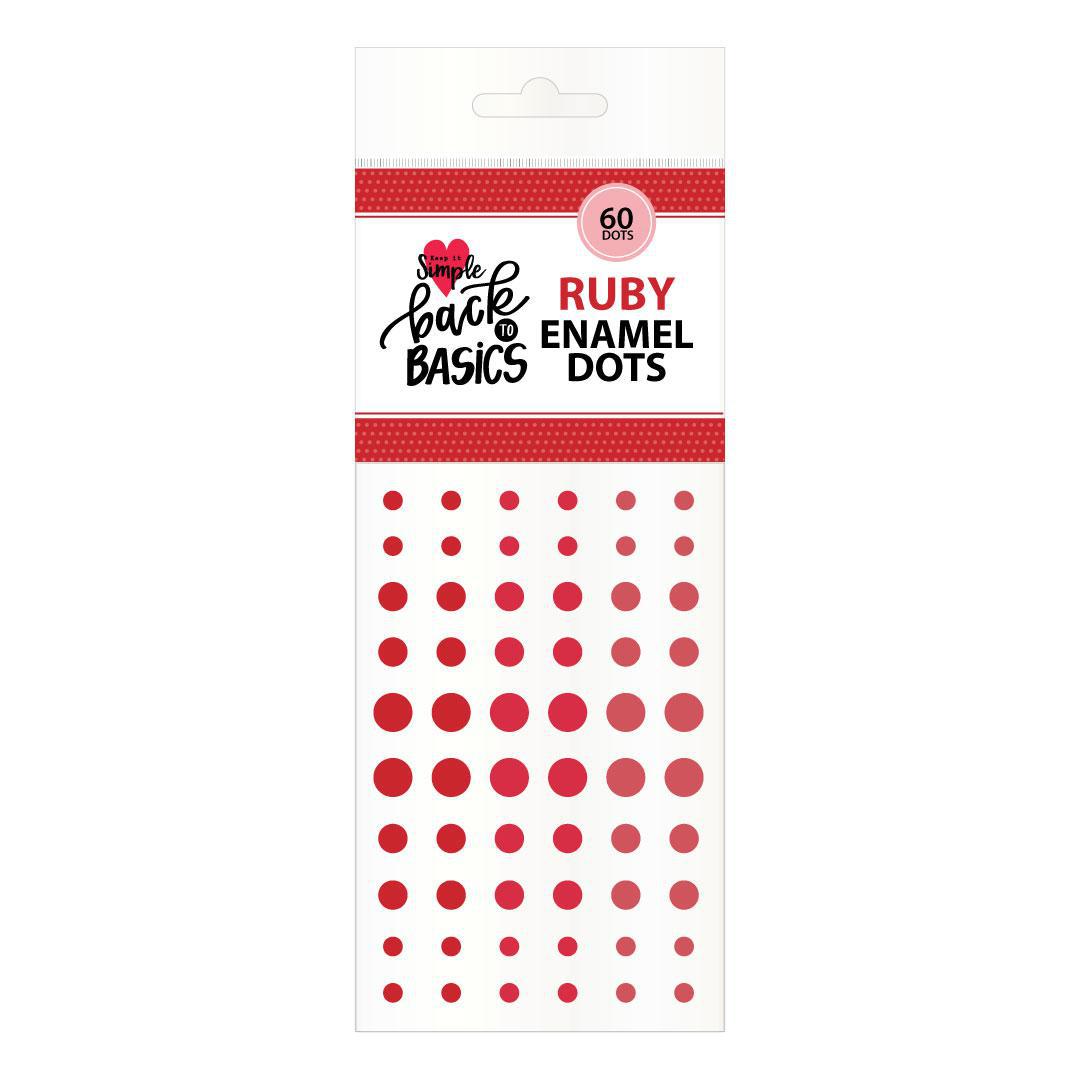 Back To Basics Ruby Enamel Dots
